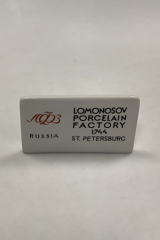 Lomonosov Porcelæn Forhandler Skilt