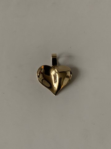 Gold Pendant Heart in 14 Carat Gold
