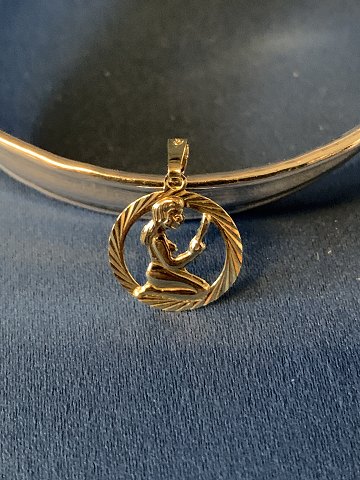 Elegant Zodiac pendant "Virgo"
In 14 carat Gold
Stamped 585