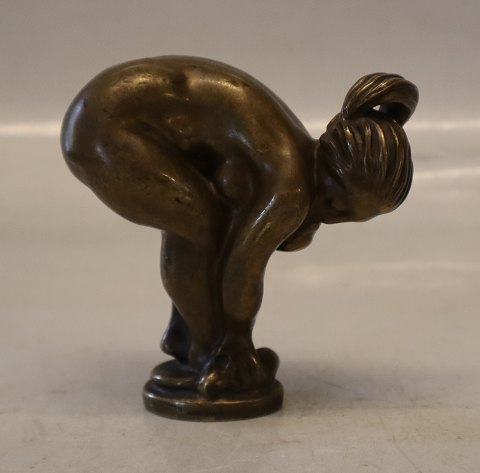 Kai Nielsen Bronze 10 cm Frugtsamlerske