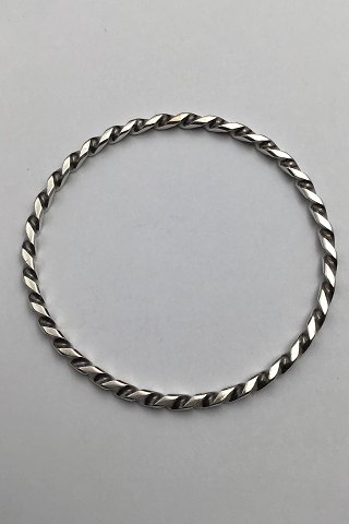 Randers Silversmithy Sterling Silver Twisted Bangle