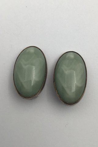 Royal Copenhagen / Dragsted  Porcelain / Sterling Silver Jais Nielsen 
Earrings(Clips)