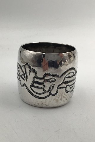 Vintage Georg Jensen Silver Ornamental Napkin Ring No. 16