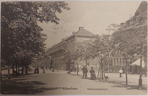 Garderhusarkasernen I København 1910