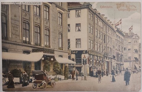 Postkort: VED a Porta Kgs. Nytorv Kbh. I 1909