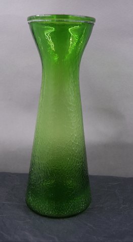 Grosse Hyazinthengläser,  Zwiebelgläser aus grünem Glas mit Netzmuster 22cm