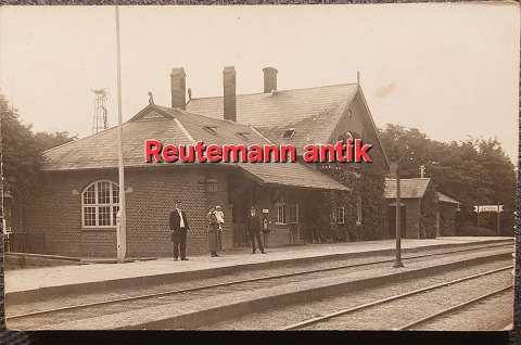 Ubrugt postkort: Motiv fra Jerslev station ca. 1925