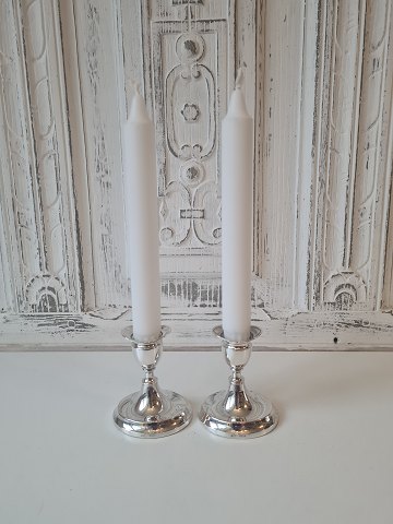 Pair of candlesticks in silver by Svend Toxværd
