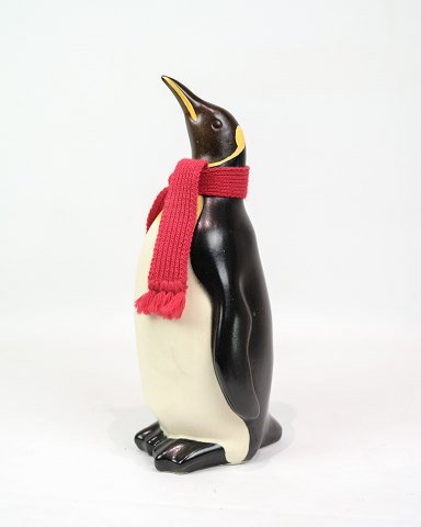 Figur - Pingvin med Navnet "Pondus The Penguin" - Keramik - Knabstrup - 1980
Flot stand
