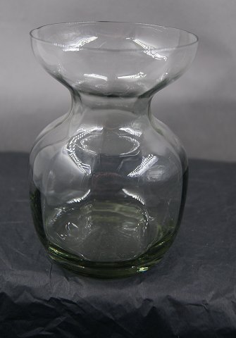 Buttet Hyacintglas, Zwiebelglas, Løg glas i røgfarvet glas 12,5cm