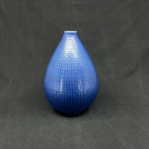 Dark blue Marselis vase from Aluminia
