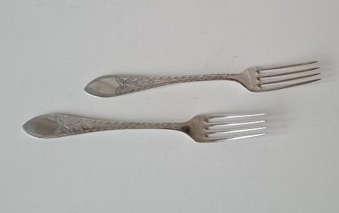 Empire lunch fork in silver 18.2 cm.