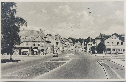 Postkort: Kongevejen, Holte 1953