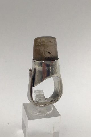 "Georg Jensen" Vivianna Torun Bülow-Hübe Sterling Sølv Ring Rutil Quartz