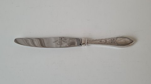 Empire lunch knife in silver and steel 21 cm.