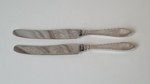 Empire stor middagskniv i sølvplet og stål 25,5 cm.