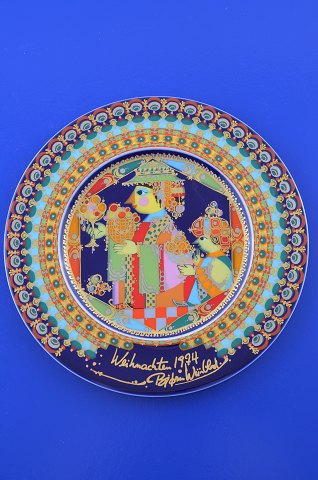 Bjørn Wiinblad Christmas plate 1974