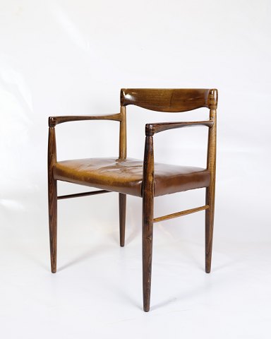 Armchair - Rosewood - Cognac Leather - Taped Collections - Henry W. Klein - 
Bramin - 1960
Great condition
