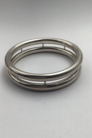 Hans Hansen Sterling Silver Modern Double Bracelet / Bangle