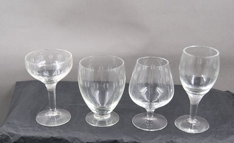 Kirsten Pil glassware by Holmegaard, Denmark. Selection of glasses