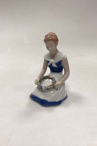 Bing and Grondahl Figurine - Girl with Garland No. 2345