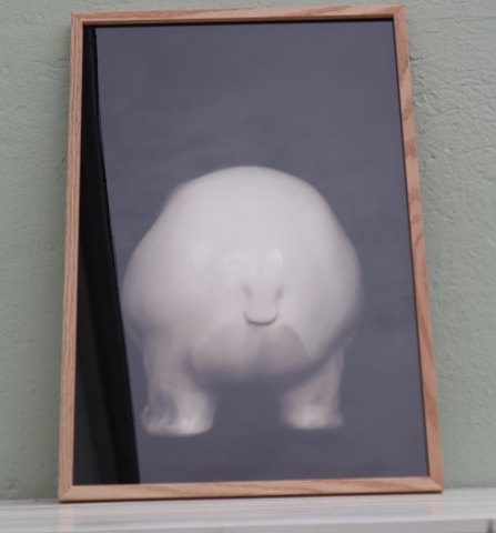 Lars Dyrendom: No #2 Polar Bear  Photo including glass and wooden frame 62.5 x 
42.5 cm  4753