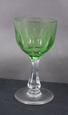 Derby Gläser aus Holmegaard, Dänemark. Grüne Rheinwein Gläser 12cm