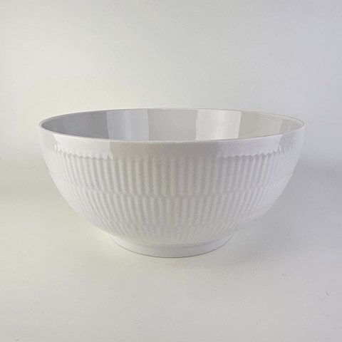 RC skål579Hvid Riflet