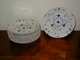 Bing & Grøndahl "Mussel painted" / Blue painted lunch plates.
Dec. Number 26.