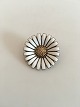 Michelsen Margurite/Marguerite Broche i Sterling Sølv/emalje