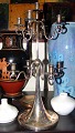 Hans Hansen Sterling Silver 9-armet Candelabra designed by Karl Gustav Hansen No 
554