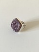 Bent Knudsen Sterling Silver Ring with Amethyst No 173