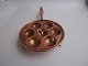 Copper "æbleskive" pan, Denmark approx. 1860.