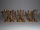 Mini Brass candlesticks, Denmark approx. 1880-1920.