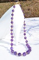 Amethystkette mit 750 Gold