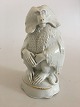 Meissen Blanc de Chine Figurine af Gelada Bavian