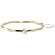 A brillant bangle of 14k gold