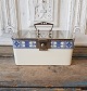 Villeroy & Boch faience box with chromed metal lid