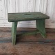 Lovely old green painted stool