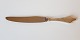 Antique Rococo silver dinner knife with long blade 25 cm.