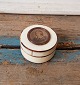Victorian box of bone and turtle with medallion on top of lid.