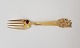 H.C. Andersen fairytale fork in gilded silver - motif "Spinderokken"