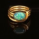 14kt guld med opal. Ringstr. 54. V: 8,9gr