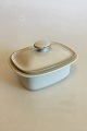 Bing & Grøndahl Glazed Stoneware "Coppelia" Butter Bowl with Lid No 582