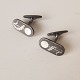 Arno Malinowski for Georg Jensen, cufflinks in sweet ore and silver no. 5007 
from the 1940s