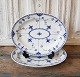 Royal Copenhagen Blue Fluted half-lace dish no. 532 - 30 cm.