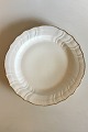 Royal Copenhagen White Curved with serrated Gold edge(Pattern 387/ Josephine) 
Rundt Serving Dish No 1564