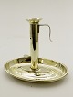 Oval brass chamber candlestick