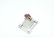Ladies Ring with Diamonds and Red Tourmaline 14 carat gold
Size 56