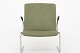 Preben Fabricius & Jørgen Kastholm / Bo-Ex
Easy chair with a cantilever frame in chromed steel, upholstered in green wool 
with black leather armrests.
2 pcs. på lager
Good condition
